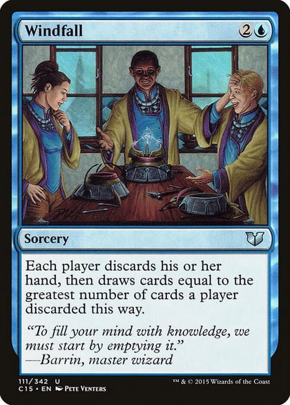 Windfall, Commander 2015 111