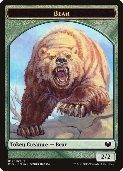 Bear // Spider Double-Sided Token, Commander 2015 12 // 18