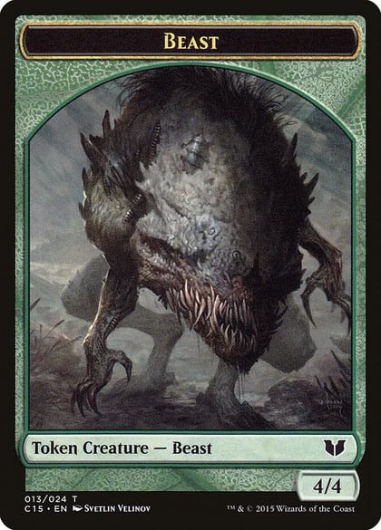 Beast // Snake (017) Double-Sided Token, Commander 2015 13 // 17