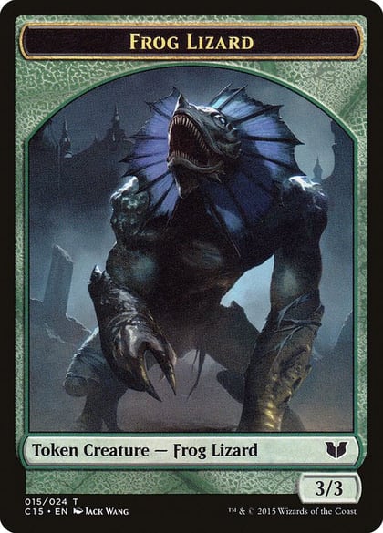 Frog Lizard // Germ Double-Sided Token, Commander 2015 15 // 7