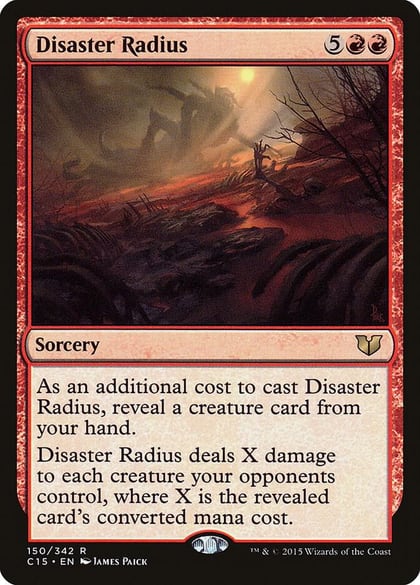 Disaster Radius, Commander 2015 150