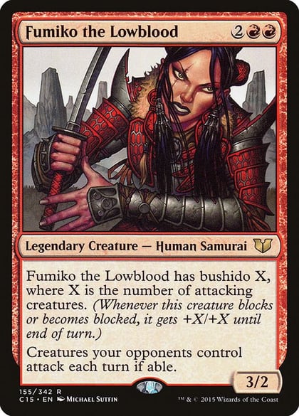 Fumiko the Lowblood, Commander 2015 155