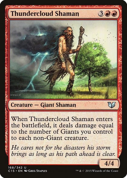 Thundercloud Shaman, Commander 2015 168