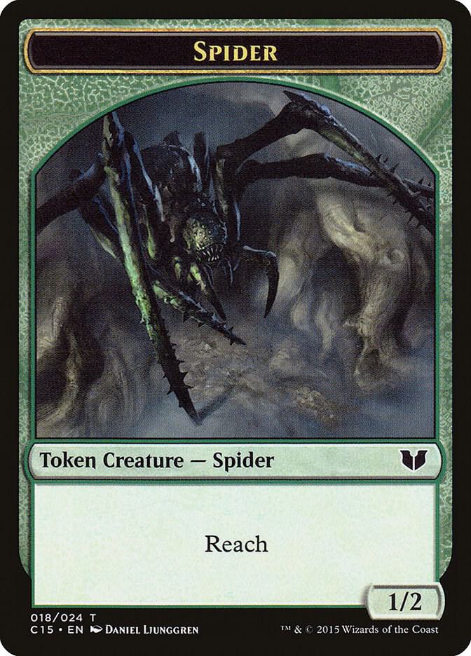 Spider // Dragon Double-Sided Token, Commander 2015 18 // 9
