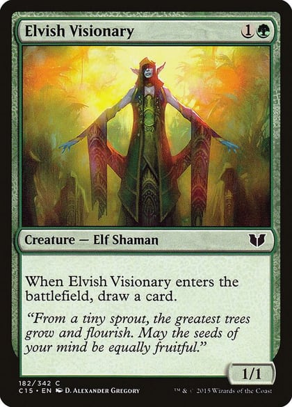 Elvish Visionary, Commander 2015 182