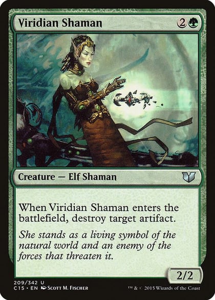 Viridian Shaman, Commander 2015 209
