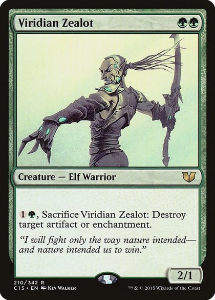 Viridian Zealot, Commander 2015 210