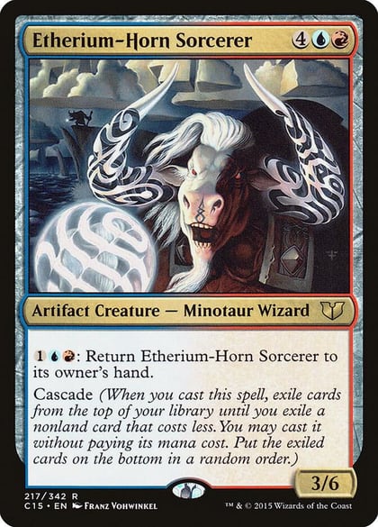 Etherium-Horn Sorcerer, Commander 2015 217