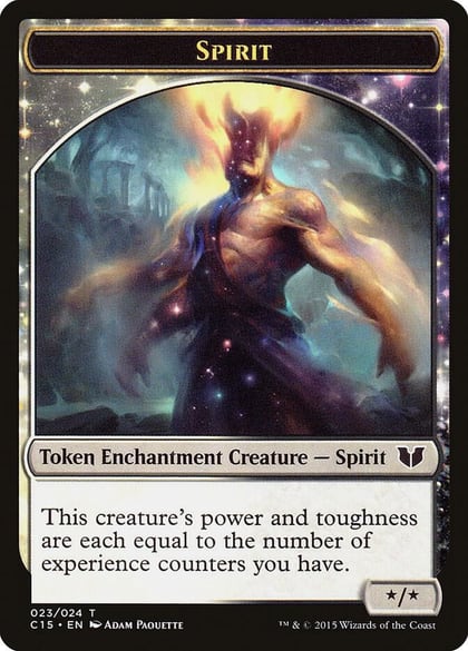 Spirit (023) // Cat Double-Sided Token, Commander 2015 23 // 3