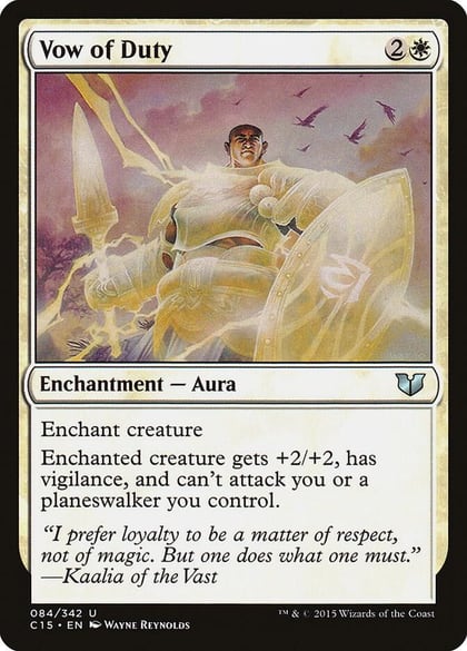 Vow of Duty, Commander 2015 84