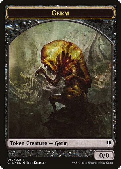 Germ // Spirit (006) Double-Sided Token, Commander 2016 10 // 6