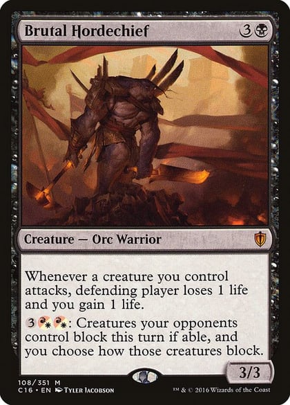 Brutal Hordechief, Commander 2016 108