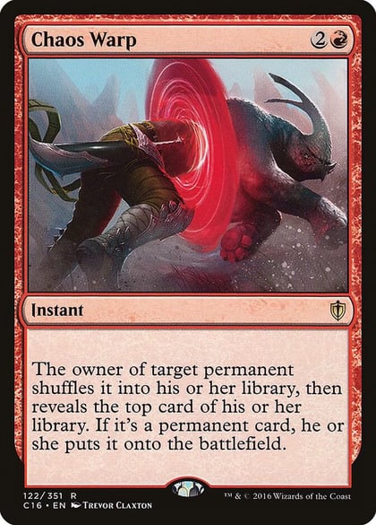 Chaos Warp, Commander 2016 122