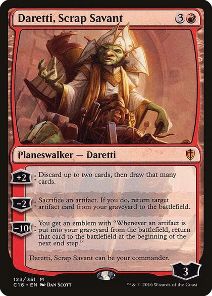Daretti, Scrap Savant, Commander 2016 123