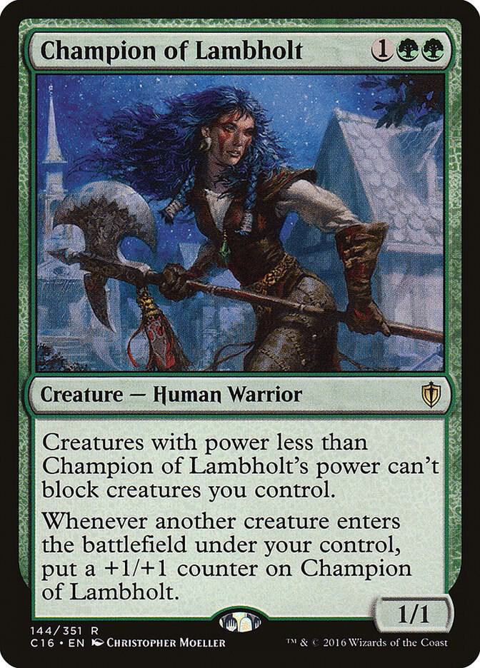 Champion of Lambholt, Commander 2016 144