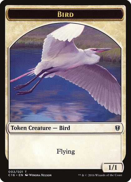 Bird (002) // Saproling  (016) Double-Sided Token, Commander 2016 2 // 16