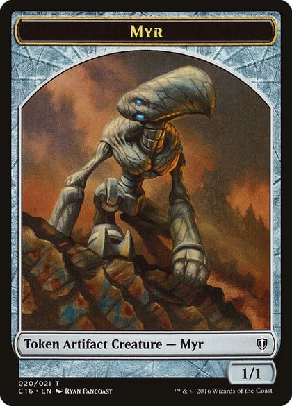 Myr // Bird (002) Double-Sided Token, Commander 2016 20 // 2
