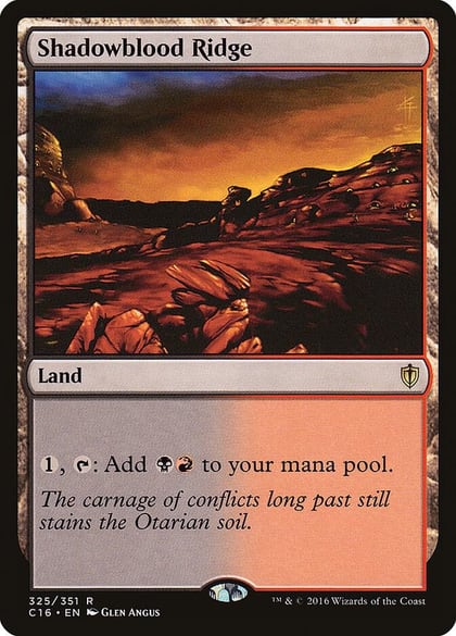 Shadowblood Ridge, Commander 2016 325