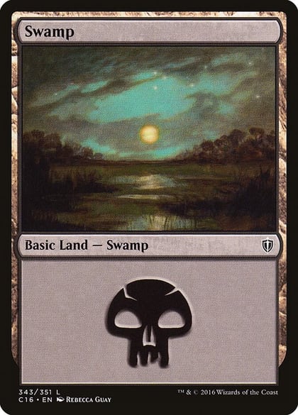 Swamp (343), Commander 2016 343
