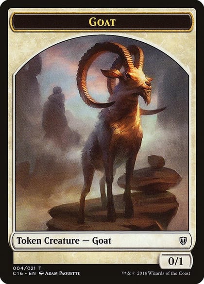Goat // Thopter Double-Sided Token, Commander 2016 4 // 9