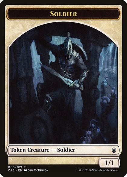 Soldier // Squid Double-Sided Token, Commander 2016 5 // 8