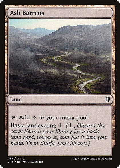 Ash Barrens, Commander 2016 56