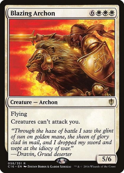 Blazing Archon, Commander 2016 58
