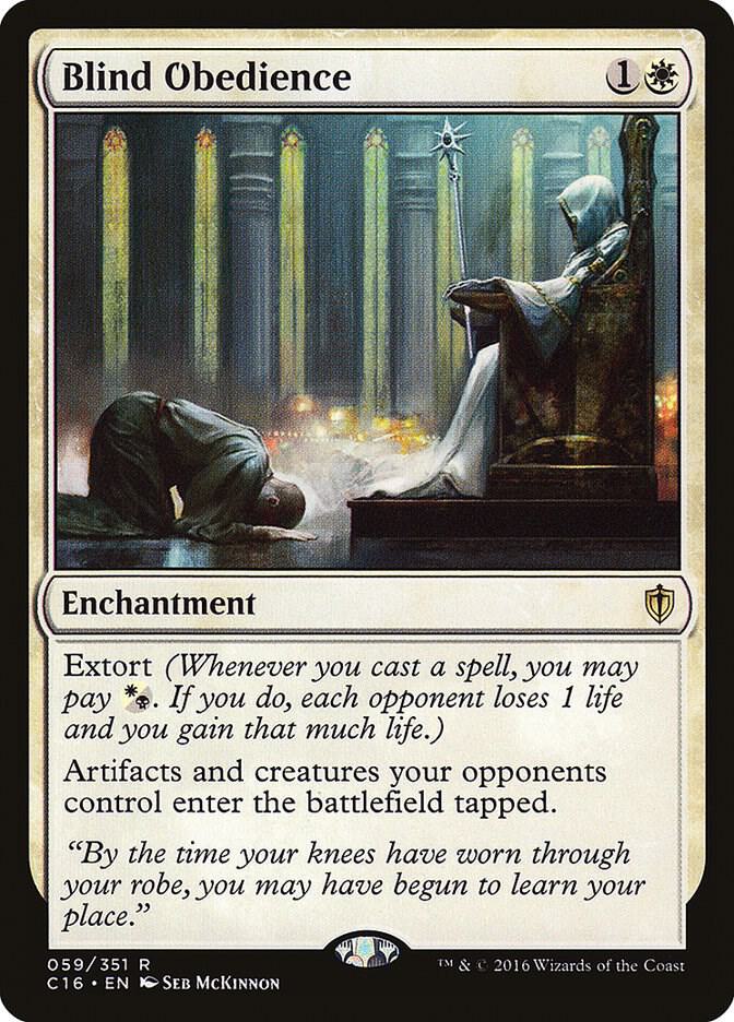 Blind Obedience, Commander 2016 59