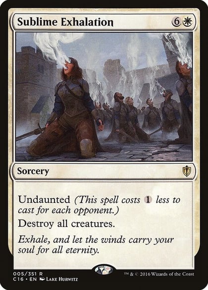 Sublime Exhalation, Commander 2016 5