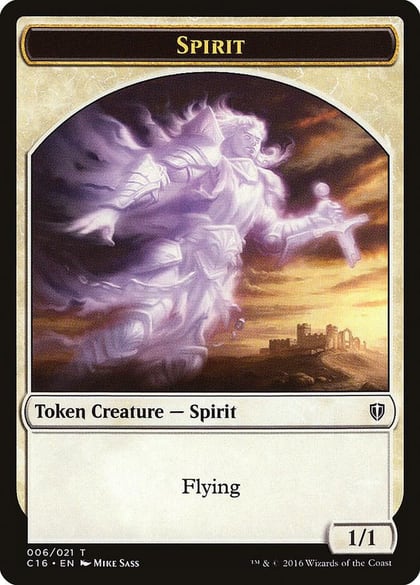 Spirit (006) // Bird (002) Double-Sided Token, Commander 2016 6 // 2