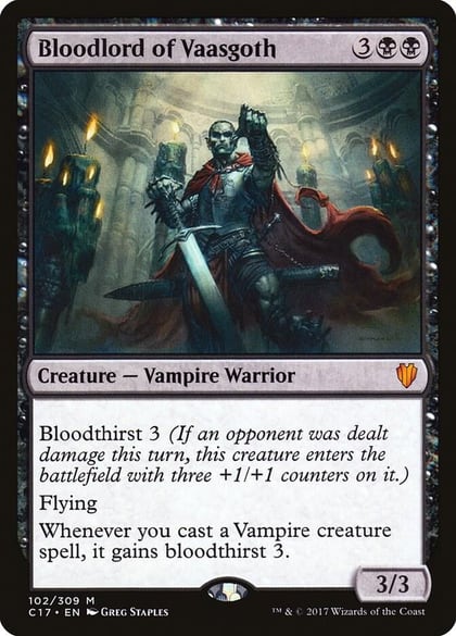 Bloodlord of Vaasgoth, Commander 2017 102