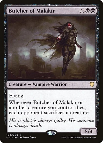Butcher of Malakir, Commander 2017 103