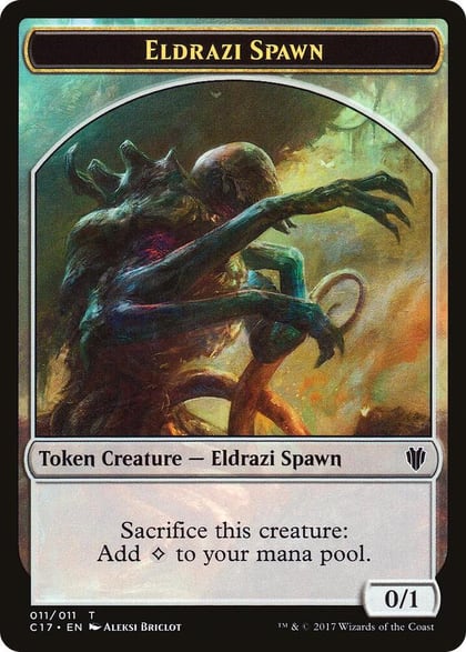 Eldrazi Spawn // Vampire Double-Sided Token, Commander 2017 11 // 4