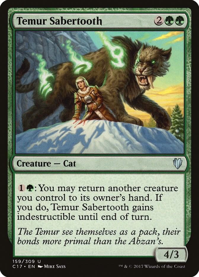 Temur Sabertooth, Commander 2017 159