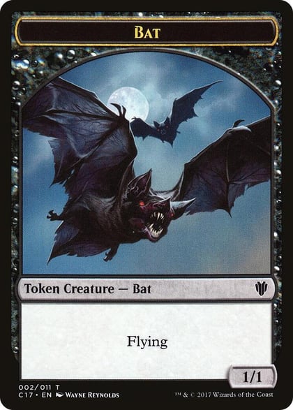 Bat // Vampire Double-Sided Token, Commander 2017 2 // 4