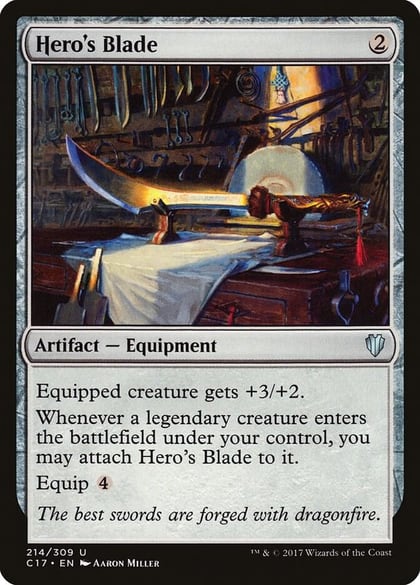Hero's Blade, Commander 2017 214