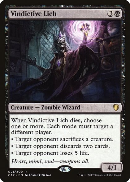 Vindictive Lich, Commander 2017 21