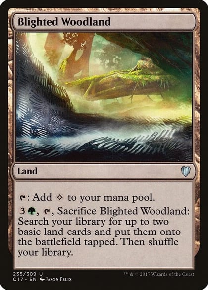 Blighted Woodland, Commander 2017 235