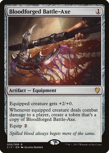 Bloodforged Battle-Axe, Commander 2017 50