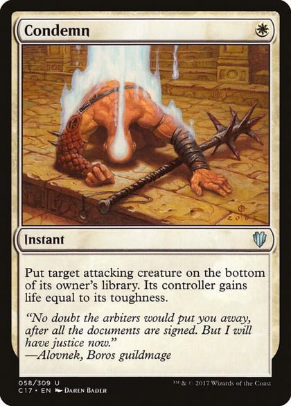 Condemn, Commander 2017 58
