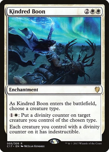 Kindred Boon, Commander 2017 5