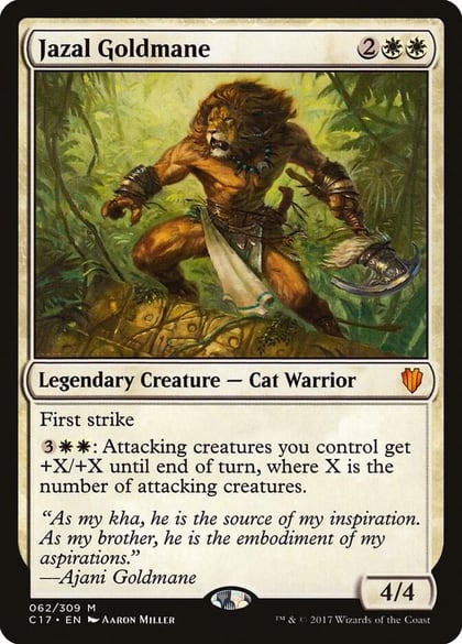 Jazal Goldmane, Commander 2017 62