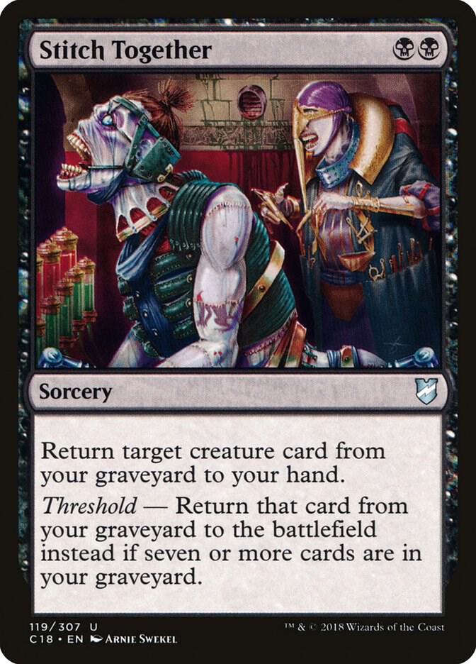 Stitch Together, Commander 2018 119