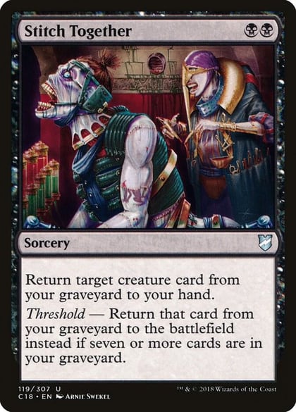 Stitch Together, Commander 2018 119