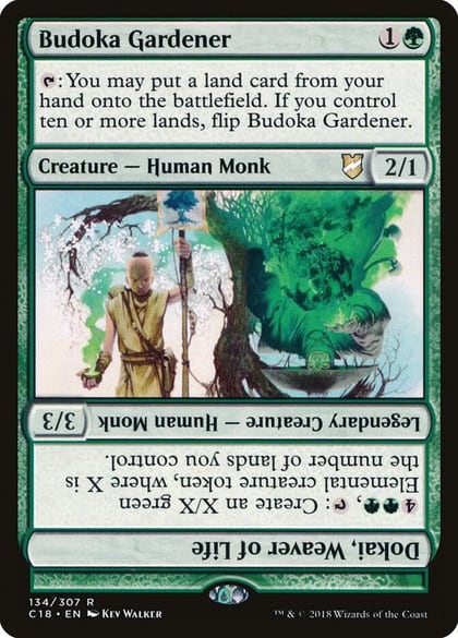 Budoka Gardener // Dokai, Weaver of Life, Commander 2018 134