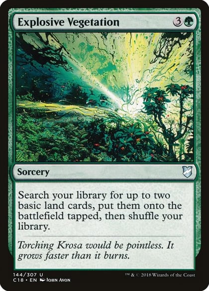 Explosive Vegetation, Commander 2018 144