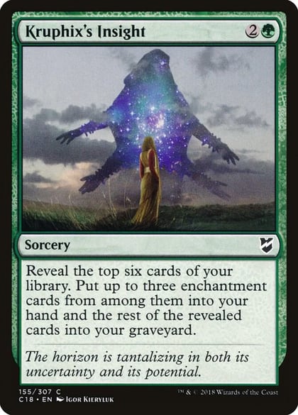Kruphix's Insight, Commander 2018 155
