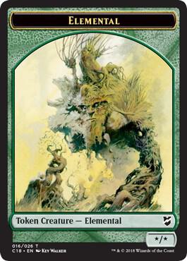 Elemental // Thopter (026) Double-Sided Token, Commander 2018 16 // 26
