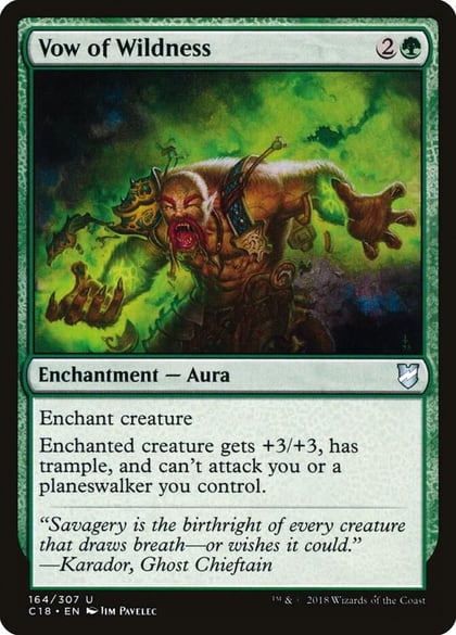 Vow of Wildness, Commander 2018 164