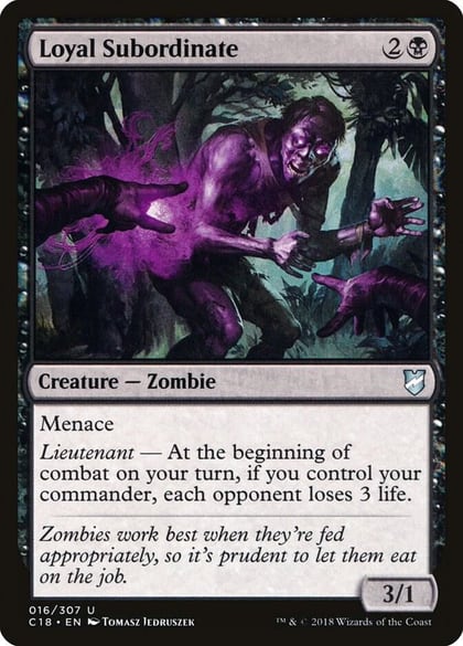 Loyal Subordinate, Commander 2018 16